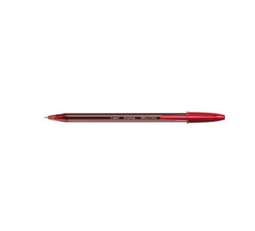 Bic Cristal Exact Ballpoint Pen 0.7mm Tip 0.28mm Line Red (Pack 20) - 992604