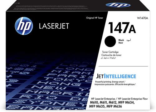 Laser Toner Cartridges HP 147A Black Standard Capacity Toner Cartridge 10.5K pages - W1470A