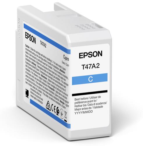 Inkjet Cartridges Epson T47A1 Cyan Pro10 Ink Cartridge 50ml - C13T47A200