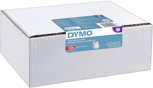 Dymo LabelWriter Large Address Label 36x89mm 130 Labels Per Roll White (Pack 12)