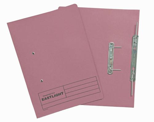 ValueX Transfer Spring File Manilla Foolscap 285gsm Pink (Pack 25)