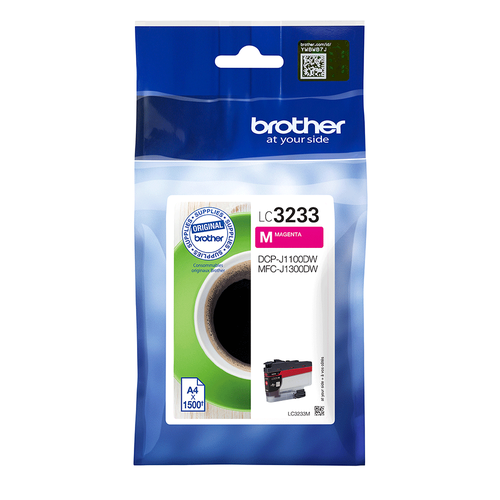 Brother Magenta Standard Capacity Ink Cartridge 1.5k pages - LC3233M