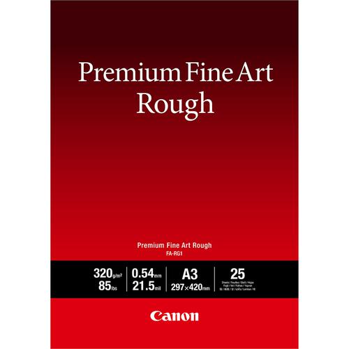 Photo Paper Canon FA-RG1A3 A3 Premium Fine Art Rough Paper 25 Sheets - 4562C003