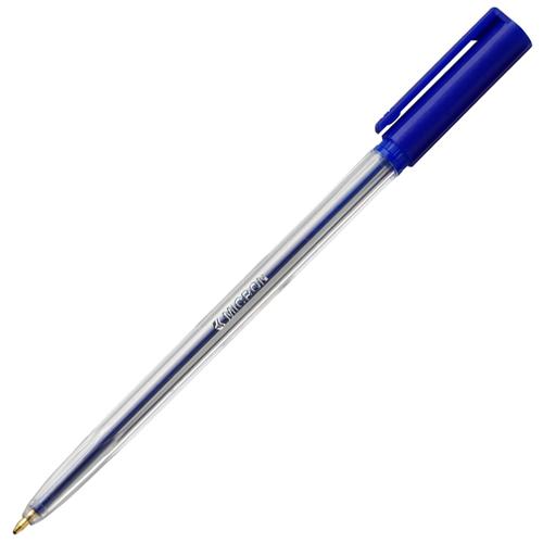 Ball Point Pens ValueX Micron Ballpoint Pen 1.0mm Tip 0.7mm Line Blue (Pack 20)