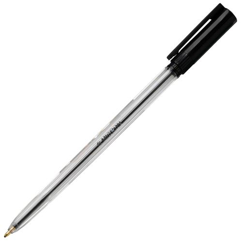 Ball Point Pens ValueX Micron Ballpoint Pen 1.0mm Tip 0.7mm Line Black (Pack 20)