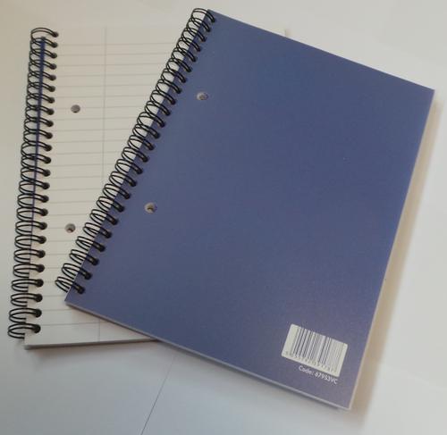 ValueX+A5+Plus+Wirebound+Polypropylene+Notebook+Ruled+160+Pages+Blue+%28Pack+10%29