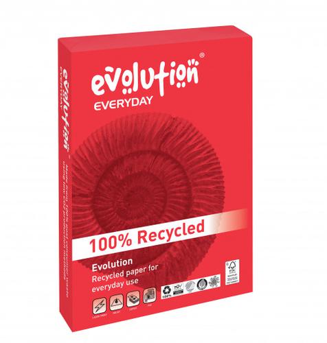 Evolution Everyday Recycled Paper A4 80gsm White (Boxed 10 Reams)