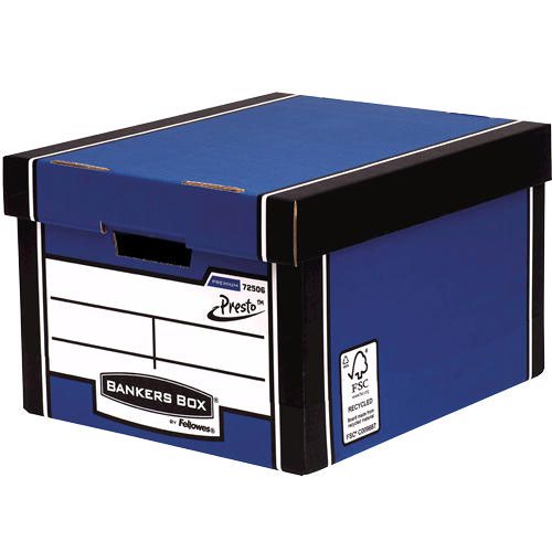 Storage Boxes Fellowes Premium Classic Archive Box Blue (Pack 5) 7250617