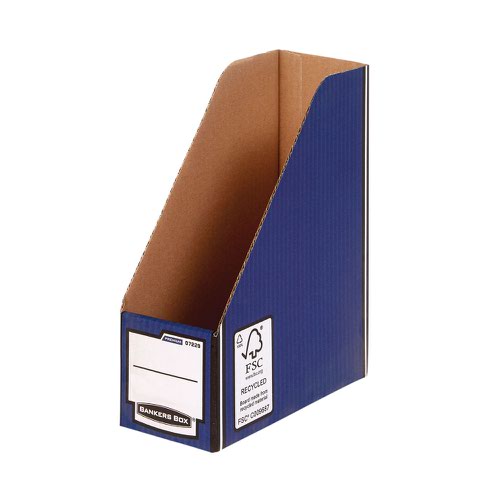 Storage Boxes Fellowes Premium Magazine File Blue (Pack 5) 0722907