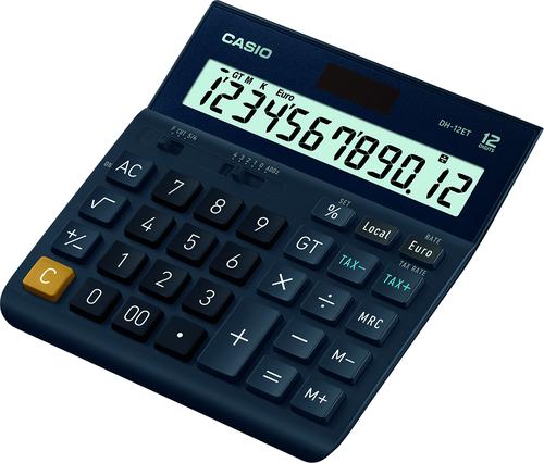Desktop Calculator Casio DH-12ET 12 Digit Desktop Calculator Black DH-12ET