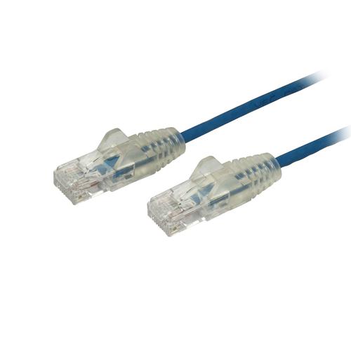 0.5m Blue Slim CAT6 GbE Patch Cable
