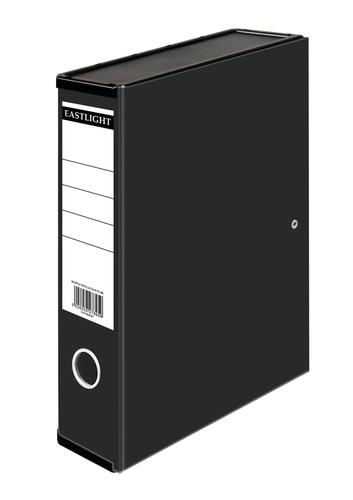 Box Files ValueX Box File Paper on Board Foolscap 70mm Capacity 75mm Spine Width Clip Closure Black