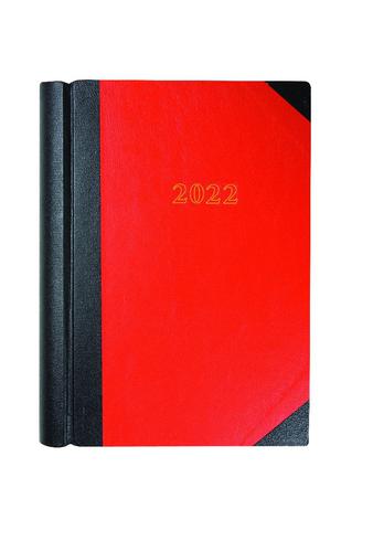 Collins Standard Desk 42 A4 2 Pages per Day 2022 Diary Red 42.15-22