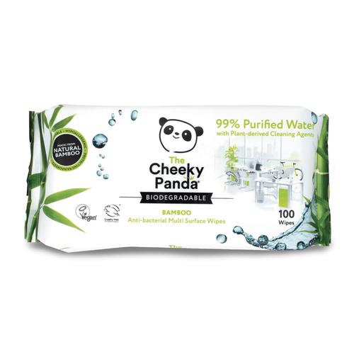 Cheeky Panda Ultra-Sustainable Biodegradable Multi-Purpose Cleaning Wipes 100 Wipes 0706117