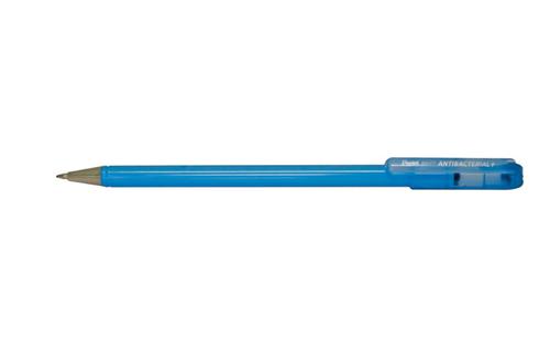 Pentel Superb Ball Antibacterial Ballpoint Pen 0.7mm Tip 0.25mm Line Blue (Pack 12) BK77AB-CE