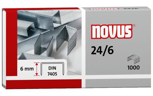 Novus 24/6mm Staples (Pack 1000)