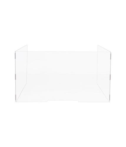 Bi-Office Acrylic Protective Divider Screen U Shape 1200x800mm Clear (Pack 3)