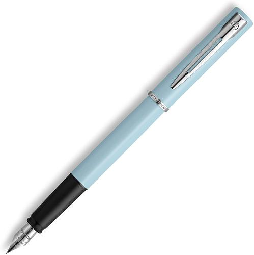 Waterman Allure Baby Blue Pastel Lacquer Fountain Pen Fine Nib Blue Ink with Gift Box