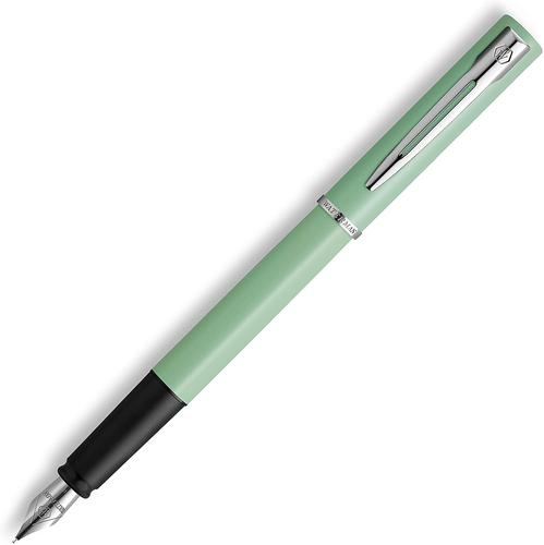 Waterman Allure Mint Green Pastel Lacquer Fountain Pen Fine Nib Blue Ink with Gift Box
