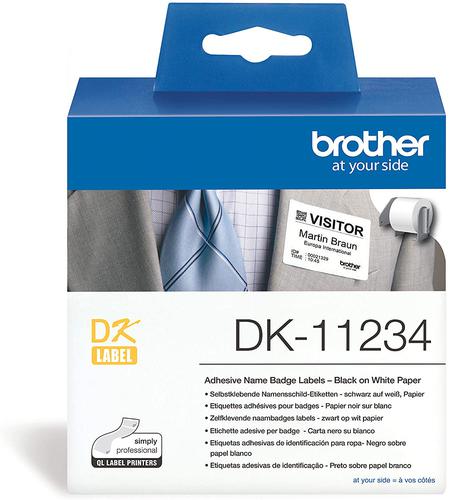 Brother Black On White Label 60mm x 86mm 260 Labels - DK11234