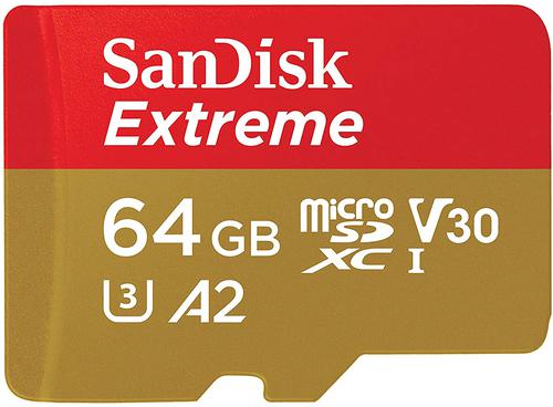 64GB Extreme Plus MicroSD UHS I Card