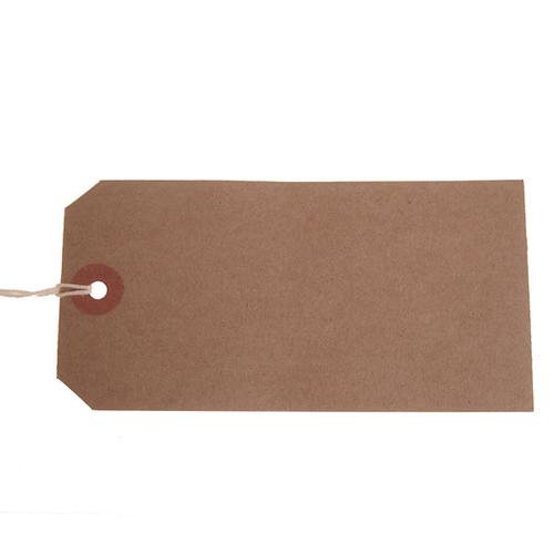 Tags ValueX Reinforced Strung Tag 120x60mm Buff (Pack 1000) T257789