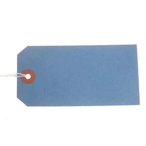 ValueX Reinforced Coloured Strung Tag 120x60mm Blue (Pack 1000) T257796