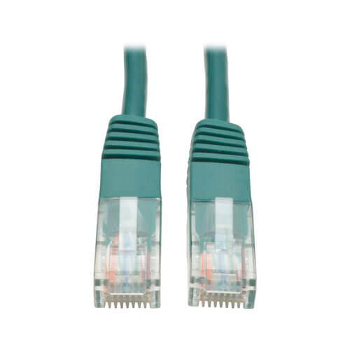 Tripp Lite Cat5e 350 MHz Molded UTP Ethernet Patch Cable RJ45 Green 10ft