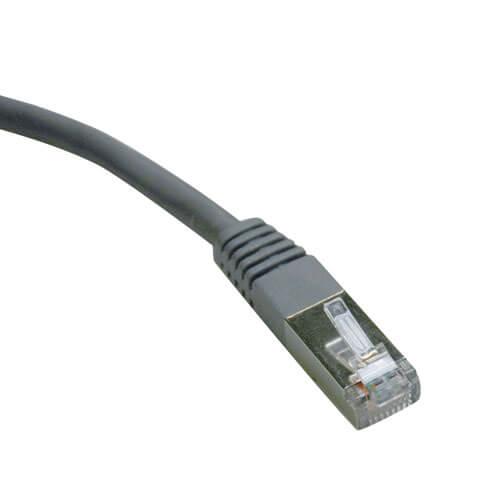 Tripp Lite Cat6 Gigabit Molded Shielded STP Ethernet Patch Cable RJ45 Gray 7ft