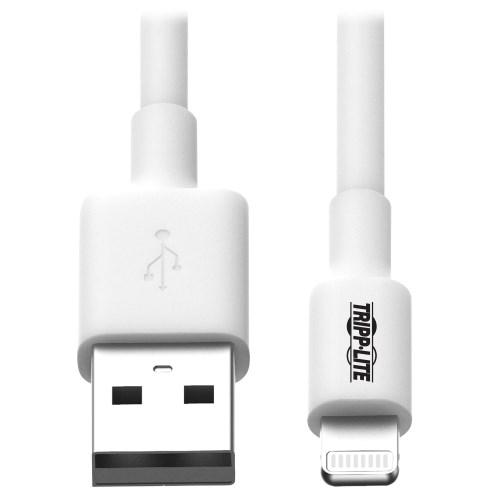 Tripp Lite USB A to Lightning Sync Charge Cable MFi Certified White USB 2.0 6ft