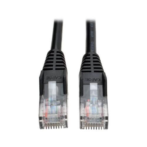 Tripp Lite Cat5e 350 MHz Snagless Molded UTP Ethernet Patch Cable RJ45 Black 3ft