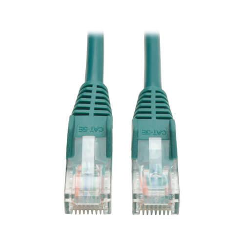 Tripp Lite Cat5e 350 MHz Snagless Molded UTP Ethernet Patch Cable RJ45 Green 10ft