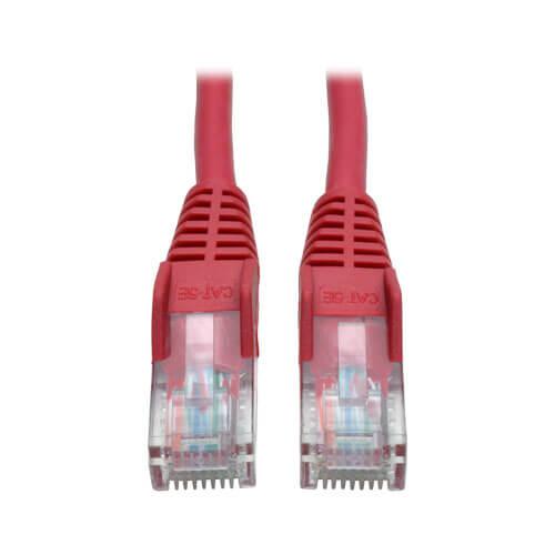 Tripp Lite Cat5e 350 MHz Snagless Molded UTP Ethernet Patch Cable RJ45 Red 50ft