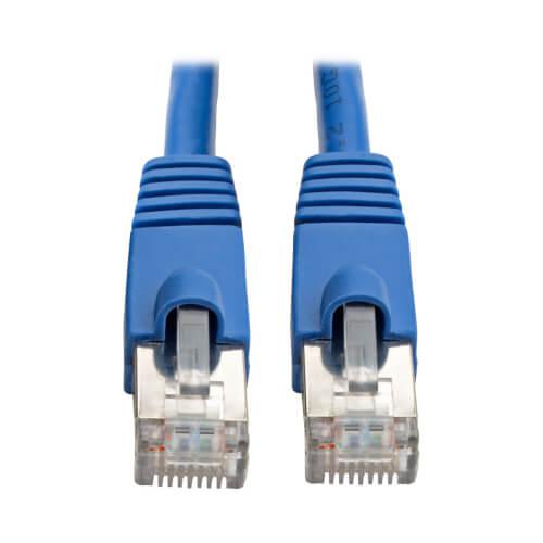 Tripp Lite Cat 6a 10G Certified Snagless Shielded STP Ethernet Patch Cable RJ45 Blue 10ft
