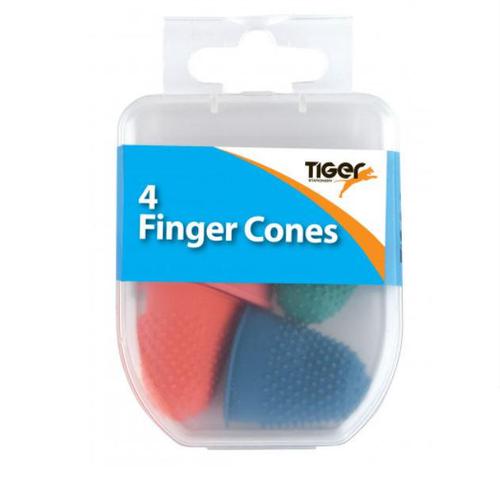Cones / Thimbles ValueX Finger Thimblet Cones Assorted Colours and Sizes (Pack 4) 301596
