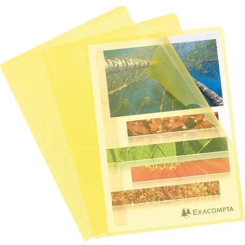 ValueX Cut Flush Folder A4 Grain Polypropylene Yellow (Pack 10) 56116E