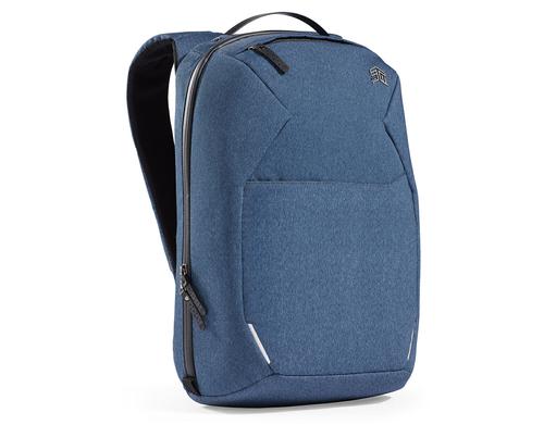 STM Myth 15 Inch Backpack Notebook Case Slate Blue and Black Slingtech Cable Ready Luggage Pass Through