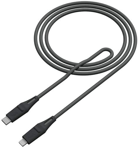 STM Dux USB C to Lightning Grey Cable ChargePlus Technology StayFlexy Strain Relief TPU Slimmer Tips