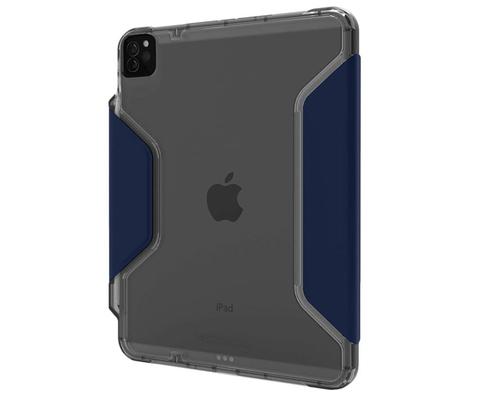STM Dux Studio 12.9 Inch Apple iPad Pro 3rd 4th Generation Folio Tablet Case Night Blue Grey Polycarbonate TPU Magnetic Closure