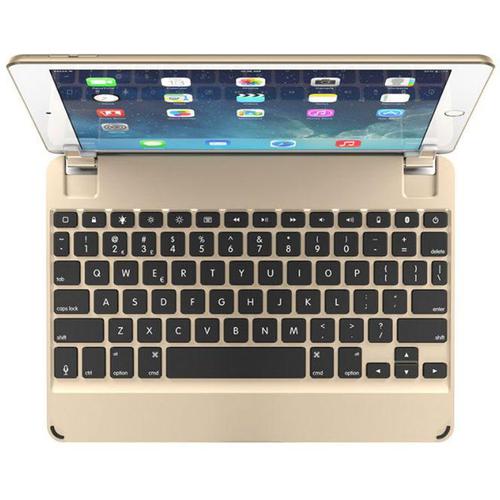 Brydge 10.5 Inches QWERTY English Bluetooth Wireless Keyboard for Apple iPad Pro Lightweight Aluminum Body Backlit Keys 180 Degree Viewing Angle Gold