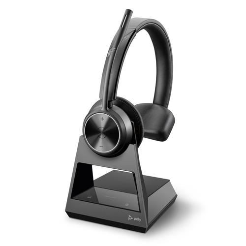 Poly Savi 7310 Office DECT EMEA Wireless Mono Stereo Headset Crystal Clear Sound Effects Boom Microphone