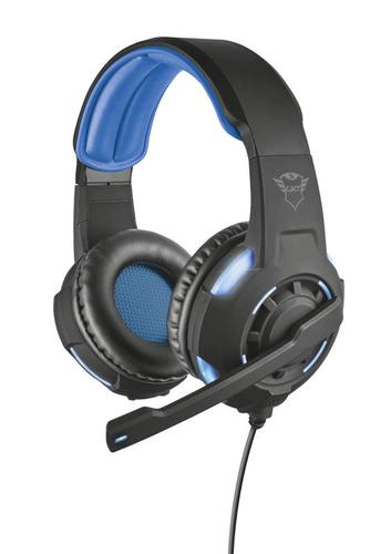 Trust GXT 350 Radius USB A Wired 7.1 Surround Gaming Headset Powerful 40mm Active Speaker Units Illuminated Sides and Microphone