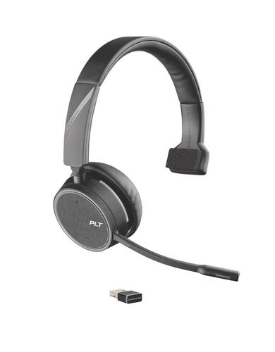 Poly Voyager 4210 USB A UC Monaural Wireless Bluetooth Headset Optimised for Microsoft Teams and Skype for Business