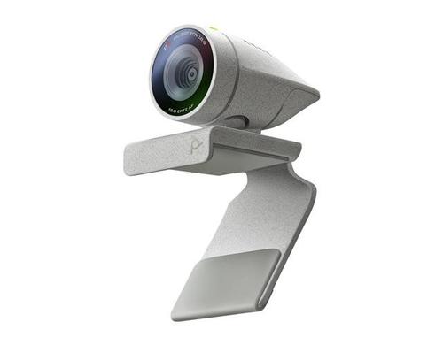Webcams Poly Studio P5 USB 2.0 1080p HD Webcam Grey Auto Focus with 4x Zoom EPTZ 80 Degree Field of View Windows and Mac OS Compatible