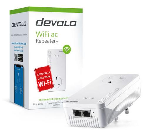 Devolo WiFi AC Network Repeater Plus Multi User MIMO Technology Uninterrupted WiFi Network