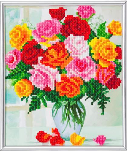 Crystal Art Flowers 21 x 25cm Picture Frame Kit CAM-24