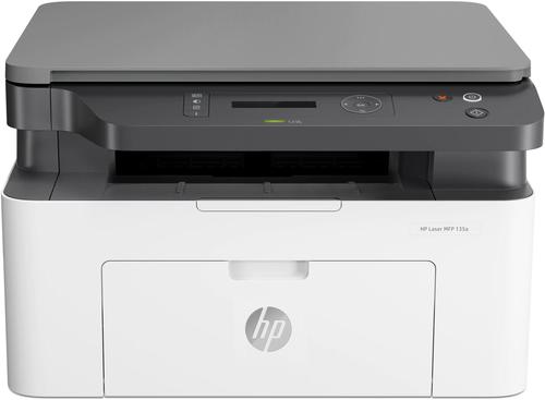 Multifunctional Machines HP 135a Laser Multifunction Mono Printer Print Copy Scan 1200 x 1200 DPI Print Resolution Manual Duplex Print 150 Sheets Input
