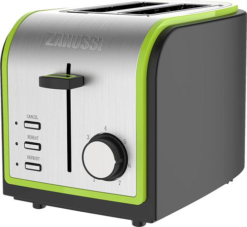 Kitchen Appliances Zanussi ZST6579GN Stainless Steel 2 Slice Toaster 800W Green