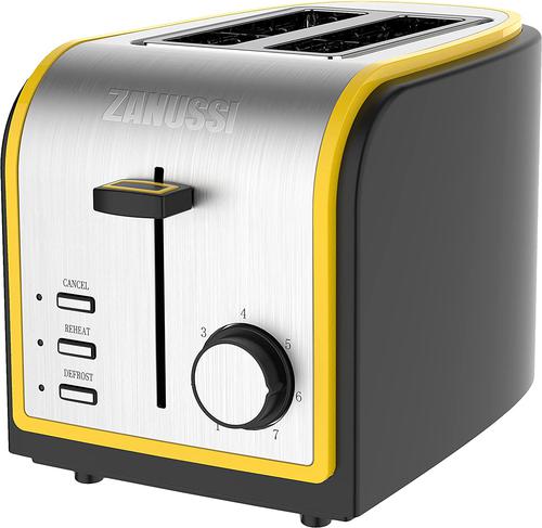 Zanussi ZST6579YL Stainless Steel 2 Slice Toaster 800W Yellow