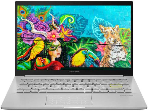 Laptops ASUS VivoBook 14 S413EA AM617T 14 Inch Notebook 11th gen Intel Core i7 1165G7 16GB 1TB SSD WiFi 5 802.11ac Windows 10 Home Silver